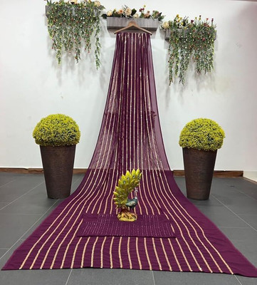 hesika Self Design Daily Wear Net Saree(Multicolor)