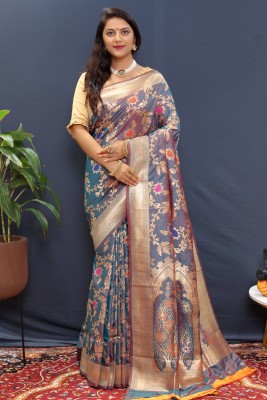 amirat Woven Banarasi Jacquard Saree(Multicolor)