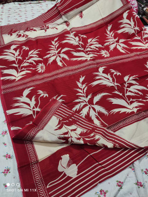 NEW SUJATAS CREATION Self Design Daily Wear Pure Cotton Saree(Pink)