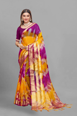 Aarunika SBT Digital Print Bollywood Art Silk Saree(Magenta)