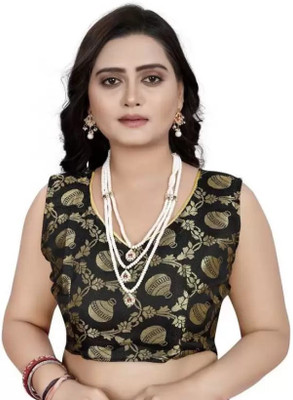 SATVASHIV Solid/Plain Bollywood Satin Saree(Black)