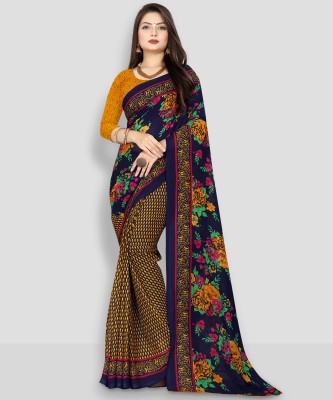 kashvi sarees Floral Print Daily Wear Georgette Saree(Multicolor)