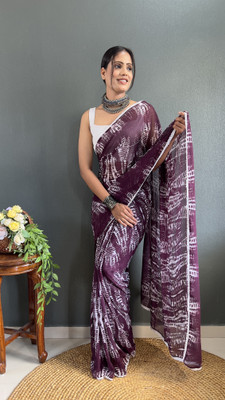 Moda Rapido Printed Daily Wear Georgette Saree(Purple)