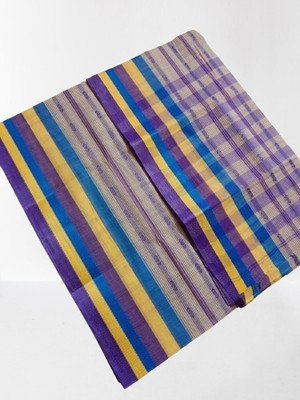 Bikash Dutta Fashion Self Design Tant Pure Cotton Saree(Blue)