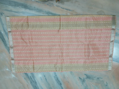 GRUHA LAKHSMI SAREES Woven Mangalagiri Handloom Cotton Silk, Jute Silk Saree(Cream)