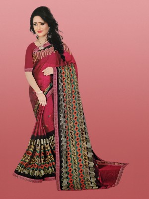 JITENDRA CREATION Printed Bollywood Art Silk Saree(Multicolor)