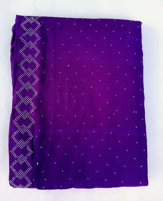 Ananya clothings Embellished Bollywood Chiffon Saree(Purple)