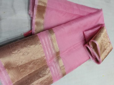 Kavita Creation Self Design Bollywood Tissue Saree(Pink)