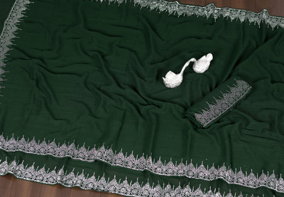 Banarasi wala Self Design Bollywood Georgette Saree(Green)
