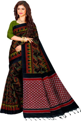 PRIYASAREE Self Design Sambalpuri Cotton Blend Saree(Light Green)