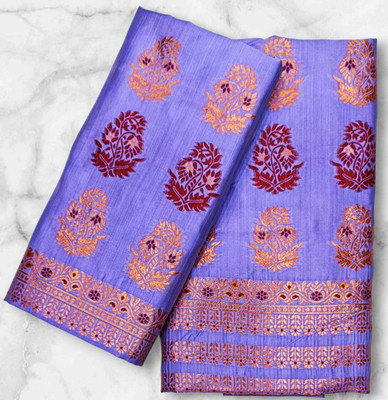 AGARWAL SILK MILS Woven Mekhela Chador Jacquard Saree(Purple)