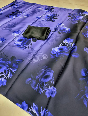 Arpita Fashion Digital Print Bollywood Crepe Saree(Multicolor)