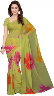 Priyashi Printed Daily Wear Georgette Saree(Multicolor)