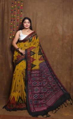 Sia Saree Bazaar Printed Handloom Pure Cotton Saree(Multicolor)