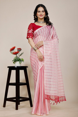 KONICA FAB Self Design, Solid/Plain, Embroidered Bollywood Chiffon Saree(Maroon)
