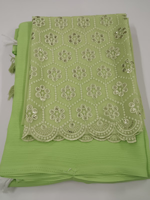 shivdhara Color Block Kota Doria Cotton Silk Saree(Green)