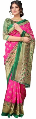 Saadhvi Printed Bollywood Art Silk Saree(Pink)