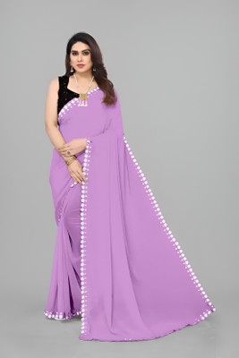 DHARMEE Embellished Bollywood Georgette, Chiffon Saree(Multicolor)