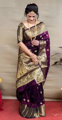 Styli-Nar Creation Printed, Self Design, Embroidered Bollywood Georgette Saree(Magenta)
