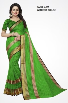 Saadhvi Woven Kanjivaram Pure Silk Saree(Light Green)