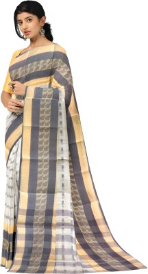 Rankit fashion Self Design, Printed Tant Pure Cotton Saree(Light Green)