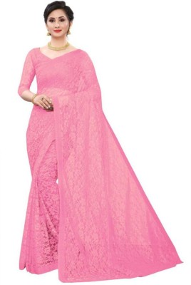 Samai Self Design Jamdani Cotton Blend Saree(Pink)