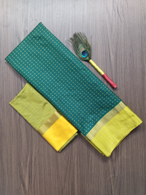 MAANVIT Self Design Daily Wear Pure Silk, Art Silk Saree(Light Green)