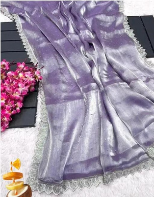 riddhisa fashion Embellished Bollywood Net Saree(Multicolor)