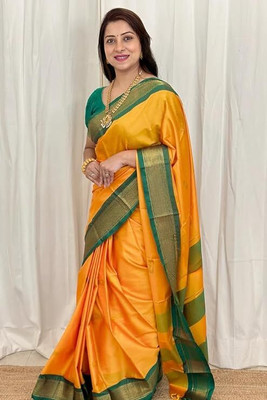 KCPC Printed Bandhani Georgette Saree(Maroon, Yellow)