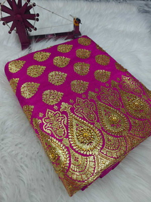 Tilfelle Woven Banarasi Satin Saree(Pink)
