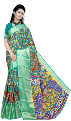 nirmal creation Printed Bollywood Chiffon Saree(Multicolor)