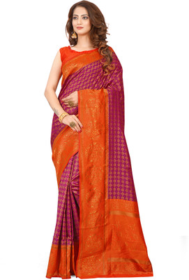 AAGIRI Self Design Banarasi Art Silk Saree(Multicolor)
