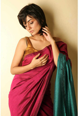 kridha Self Design Bollywood Cotton Blend Saree(Multicolor)
