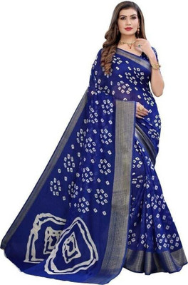 Moda Rapido Woven Banarasi Art Silk Saree(Blue)