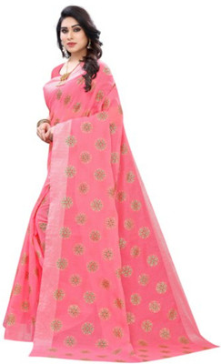 Samai Printed Daily Wear Georgette Saree(Pink)