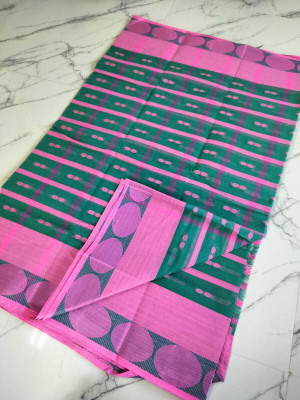 Maa saroda saree Ghar Self Design, Woven Tant Pure Cotton Saree(Multicolor)