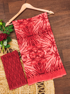 Anand Sarees Ombre, Floral Print Daily Wear Georgette Saree(Red, Pink)
