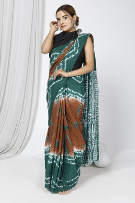 Divyam Printed, Dyed Handloom Pure Cotton Saree(Light Green)