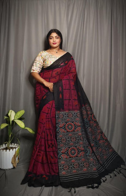 Dixon Printed, Self Design Sambalpuri Pure Cotton Saree(Multicolor)