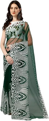 PALLAVI SINGH Embroidered Daily Wear Net Saree(Multicolor)