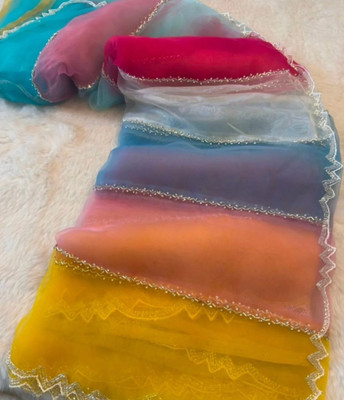 Yashasvisaree Embroidered, Embellished, Self Design Bollywood Organza Saree(Multicolor)