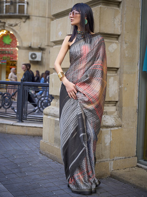 Divastri Woven Bollywood Viscose Rayon Saree(Multicolor)
