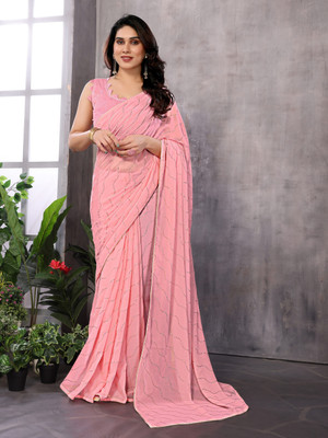 Moda Rapido Self Design Daily Wear Georgette Saree(Multicolor)