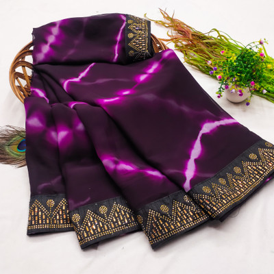 SOJITRA IMPEX Embellished Bollywood Georgette Saree(Magenta)