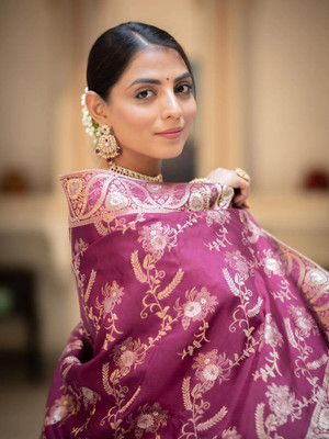 ANUVRATA Jacquard Printed Blouse Material