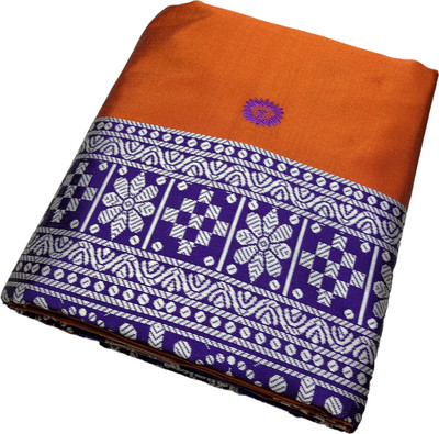 satrangi creation Woven Sambalpuri Art Silk Saree(Orange)
