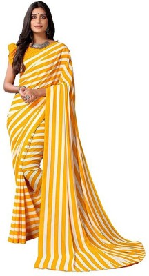 Pinki Devi Striped Handloom Pure Silk Saree(Multicolor)