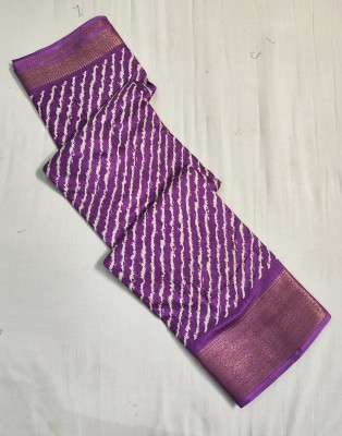 Suraj International Digital Print Gadwal Crepe Saree(Purple)