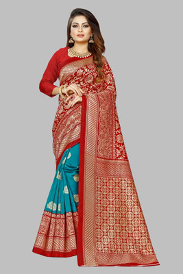 YASHIKA Self Design Bollywood Art Silk Saree(Light Green)