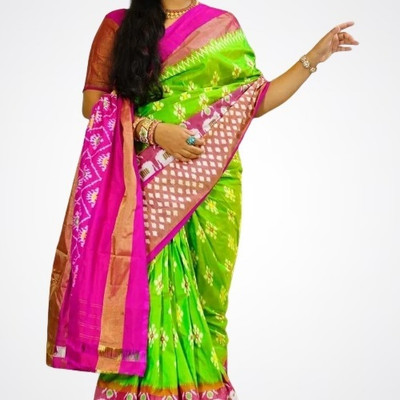 Saadhvi Printed Mysore Pure Silk Saree(Light Green)